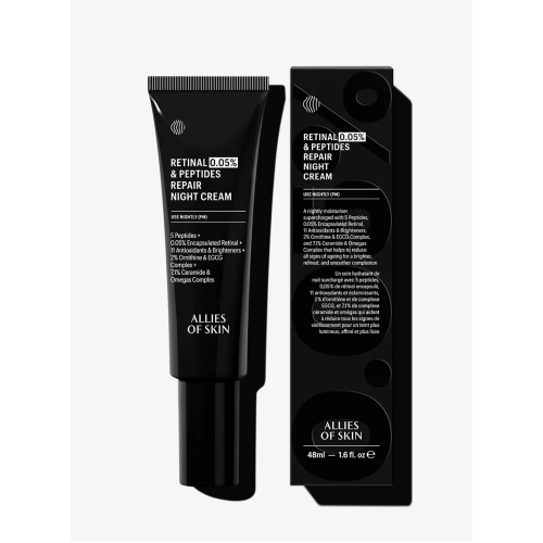 НОЧНОЙ КРЕМ ДЛЯ ЛИЦА ALLIES OF SKIN RETINAL 0.05% + PEPTIDES ADVANCED REPAIR NIGHT CREAM 50 ML