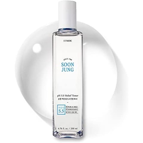 Тонер Для Чувствительной Кожи Soon Jung Ph 5.5 Relief Toner Etude House