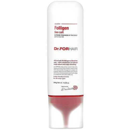 Peeling For The Scalp Dr.For Hair Folligen Sea Salt 300 Gr.