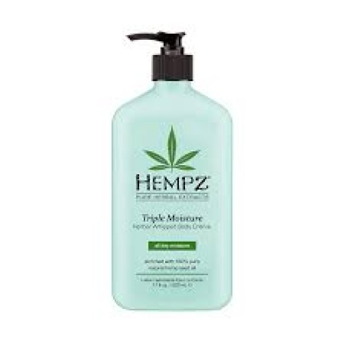 Купить молочко для тела Hempz Triple Moisture Herbal Whipped Body Creme 500 Ml с тройным увлажнением.