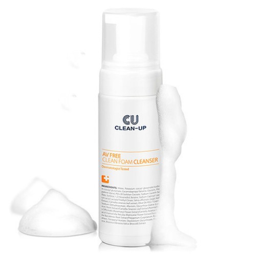 Cu Skin Av Free Clean Foam Cleanser Ph 5.5, 200ml