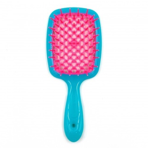 Расческа Маленькая Janeke Superbrush Small Синяя Основа/Розовые Зубчики 86sp234 (Ar)