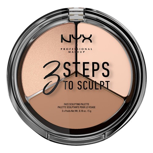 Nyx 3 Steps To Sculpt Fair Contour Palette