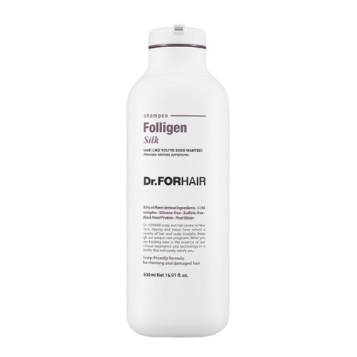 Shampoo For Damaged Hair Dr.For Hair Folligen Silk Shampoo 500 Ml