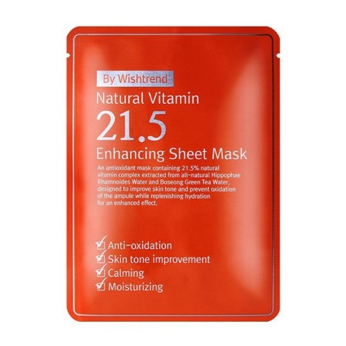 By Wishtrend Natural Vitamin 21.5% Enhancing Sheet Mask