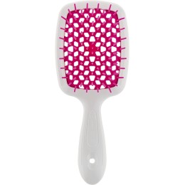 Comb Small Janeke Superbrush Small White Base / Colored Teeth 56sp234 (Fux - Fuchsia)