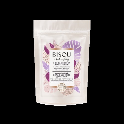 Скраб Для Тела Bisou Body Scrub Coco&Shimmer Жемчужное Увлажнение 200 Г.